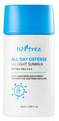 Isntree All Day Defense UV Light Sunmilk SPF 50+ PA++++