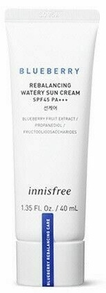 Innisfree Blueberry Rebalancing Watery Sun Cream SPF37