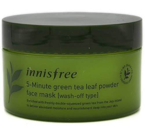Innisfree 5-Minute Green Tea Leaf Powder Face Mask