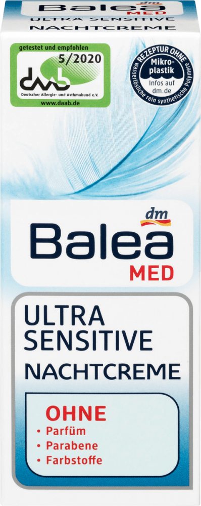 Balea MED Nočný pleťový krém Ultra Sensitive
