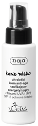 Ziaja Goat's Milk Ultra Light Moisturizing Energizing Anti-Age Cream