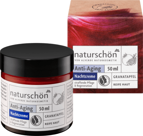 Alverde Nočný Pleťový Krém Proti Vráskam Naturschön Granátové Jablko
