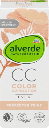 Alverde CC Krém Color Correction s OF 6