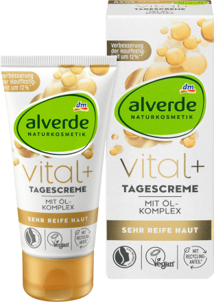 Alverde Denný Pleťový Krém Vital+ s Olejovým Komplexom