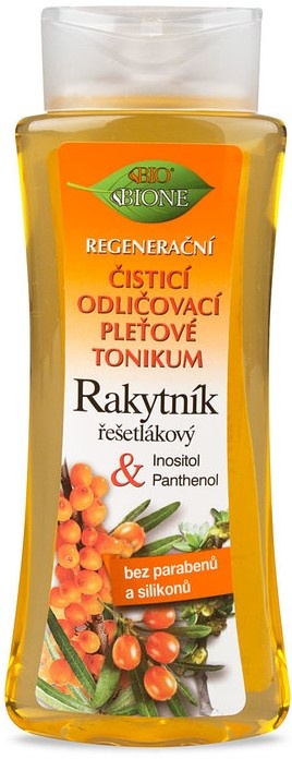 Bione Cosmetics Rakytník regeneračné čistiace odličovacie pleťové tonikum