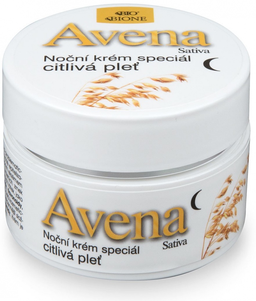 Bione Cosmetics Avena Sativa nočný krém Špeciál pre citlivú pleť