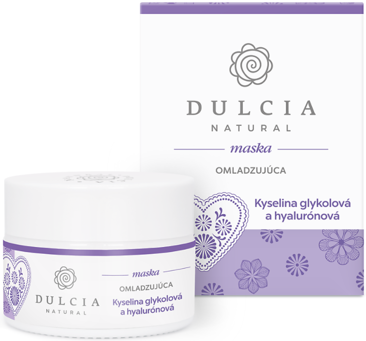 Dulcia omladzujúca maska s Kyselinou Glykolovou a Hyalurónovou