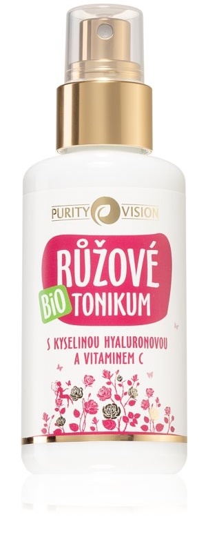 Purity Vision Ružové tonikum s Kyselinou Hyalurónovou a Vitamínom C