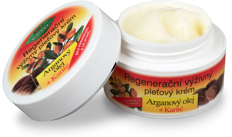 Bione Cosmetics Argánový Olej + Karité regeneračný výživný krém