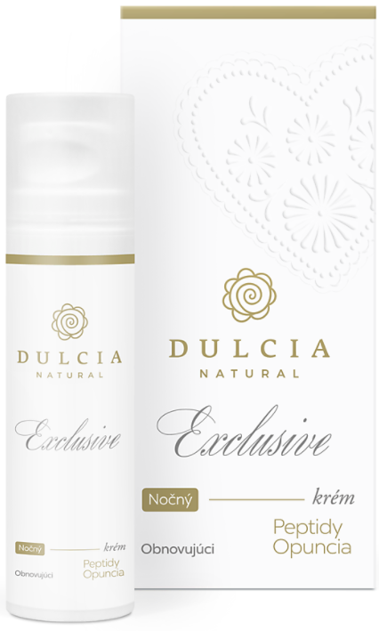 Dulcia Exclusive obnovujúci nočný pleťový krém Peptidy Opuncia