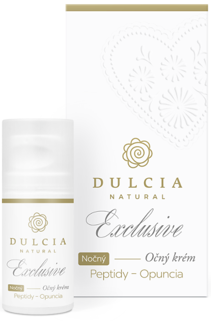 Dulcia Exclusive nočný očný krém Peptidy Opuncia