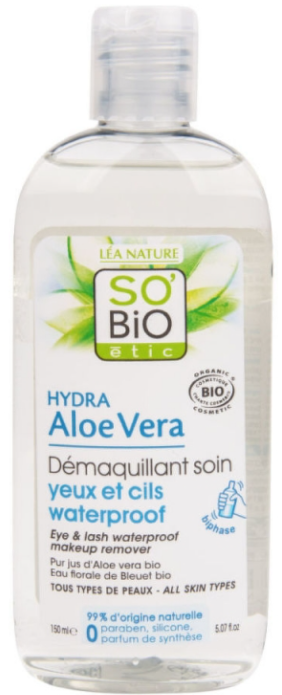 SO'BiO étic Hydra Aloe Vera Eye & Lash Waterproof Make-Up Remover