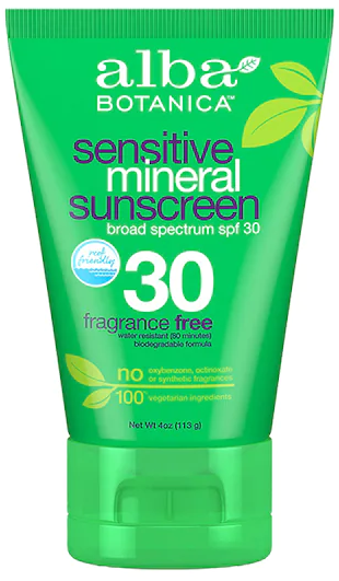 Alba Botanica Sensitive Mineral Sunscreen SPF 30
