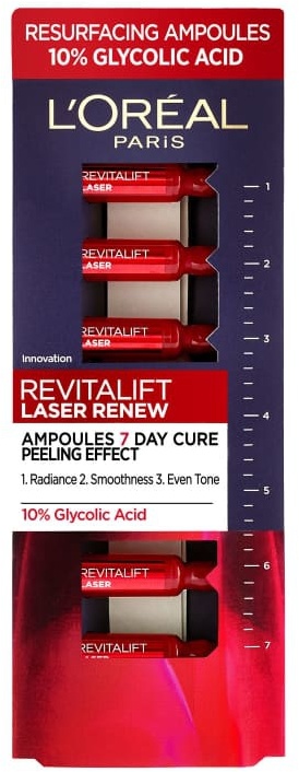 L'Oreal Paris Revitalift Laser 10% Glycolic Acid Peel Ampoules 7 x