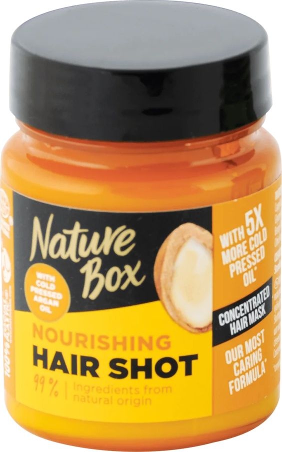 Nature Box Argan vyživujúca kúra na vlasy s arganovým olejom