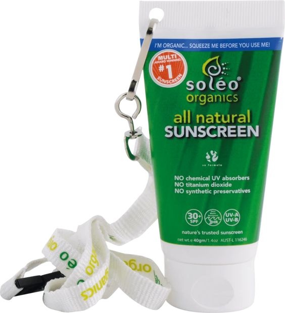 Soléo Organics All Natural Sunscreen opaľovací krém SPF30+