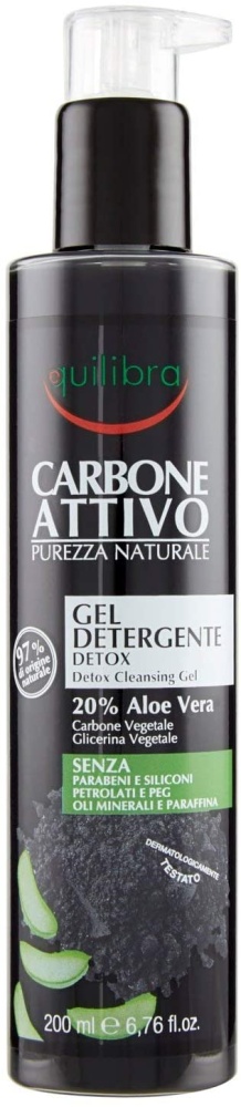 Equilibra Active Charcoal Detox čistiaci gél 