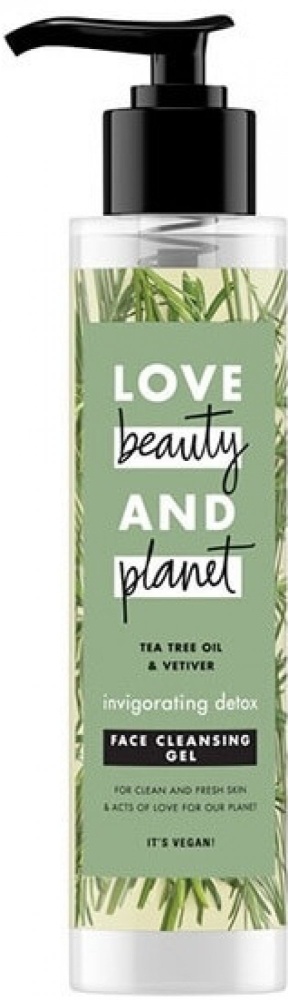 Love Beauty & Planet Tea Tree & Vetiver čistiaci gél na tvár