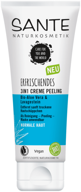 Sante Osviežujúci krémový peeling 3v1