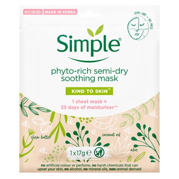 Simple Kind to Skin Soothing Phyto-Rich Sheet Mask