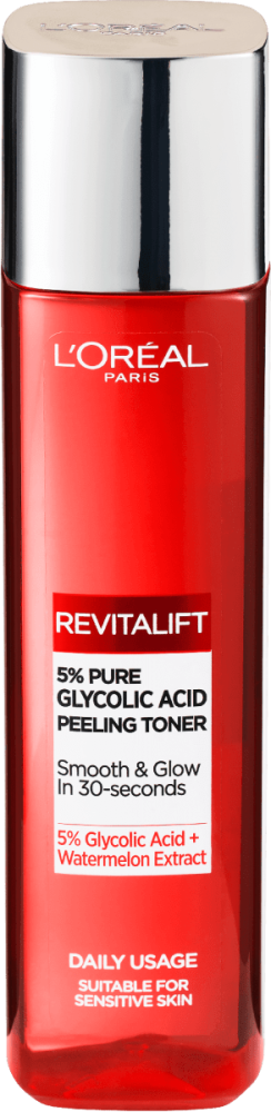 L'Oréal Revitalift Glycolic Peelingový pleťový toner