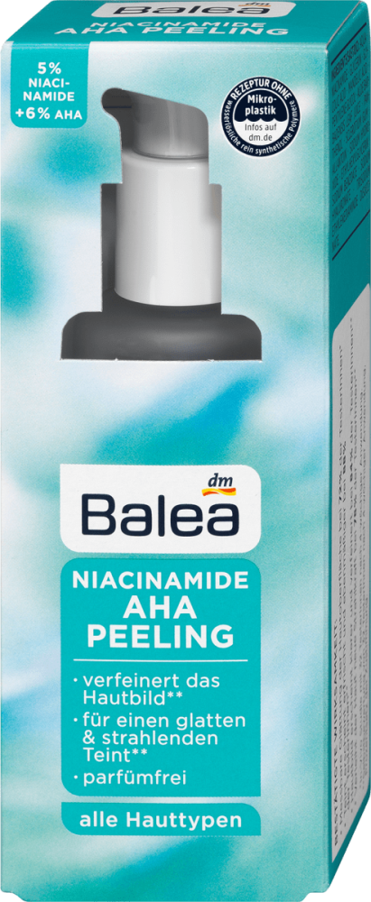 Balea Pleťový peeling Niacinamide s AHA kyselinami