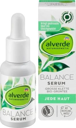 alverde NATURKOSMETIK Pleťové sérum Balance s bio zeleným čajom