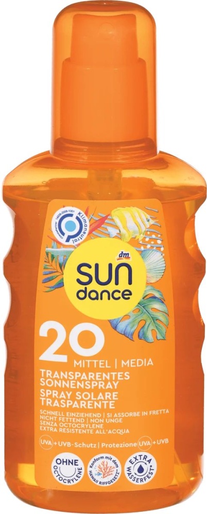 SUNDANCE Transparentný sprej na opaľovanie SPF 20