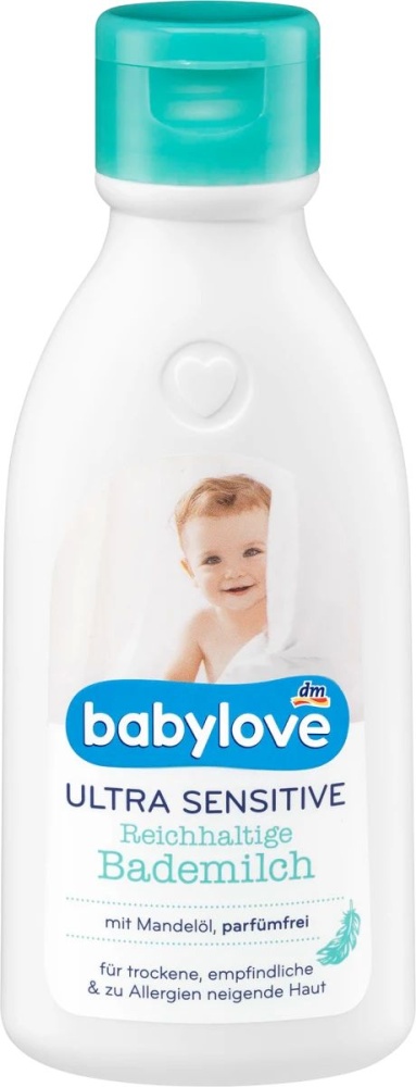 Babylove Výživné mlieko do kúpeľa Ultra Sensitive