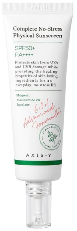Axis-Y Complete No-Stress Physical Sunscreen SPF 50+ PA++++ Minerálny ochranný krém 