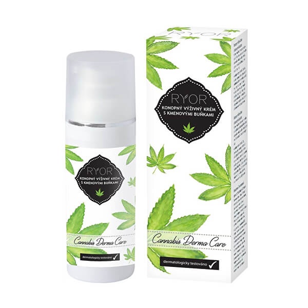 RYOR Cannabis Derma Care Konopný výživný krém s kmeňovými bunkami 