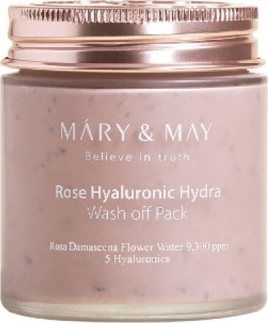 MARY&MAY Rose Hyaluronic Hydra Wash Off Pack Ílová pleťová maska