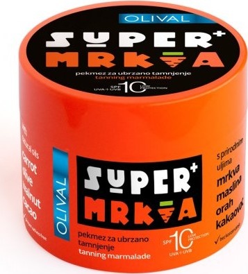 Olival Super Mrkva Jemne tónovaná marmeláda na opaľovanie SPF10