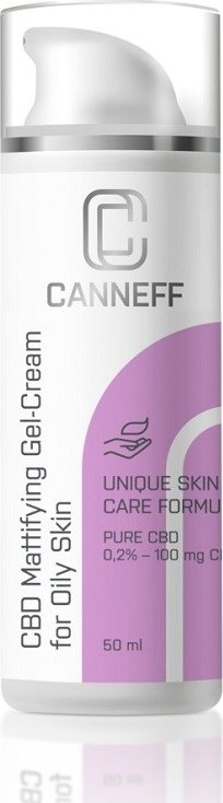 CANNEFF CBD Zmatňujúci gél-krém pre mastnú pleť