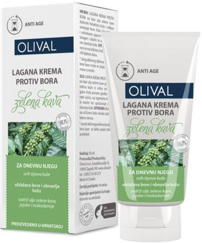 Olival Ľahký krém proti vráskam so zelenou kávou