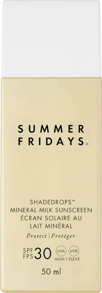 Summer Fridays ShadeDrops Broad Spectrum Mineral Milk Sunscreen SPF 30