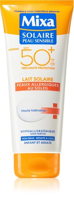 MIXA Lait Solaire Opaľovací krém pre citlivú a alergickú pleť SPF 50+