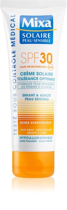 MIXA Creme Solaire Krém na opaľovanie pre citlivú pokožku