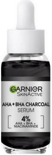 Garnier Pure AHA + BHA Niacinamide 4% Charcoal Sérum