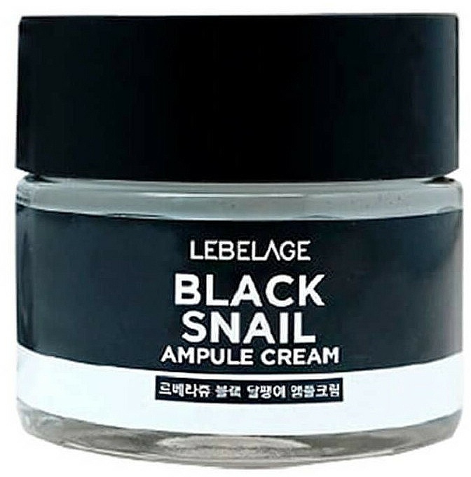 LEBELAGE Ampule Cream Black Snail Ampulkový krém