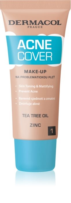 Dermacol Acne Cover Upokojujúci make-up s čajovníkovým olejom