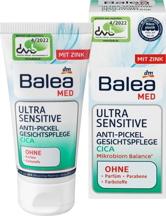 Balea Med Ultra Sensitive Cica Krém proti nedokonalostiam