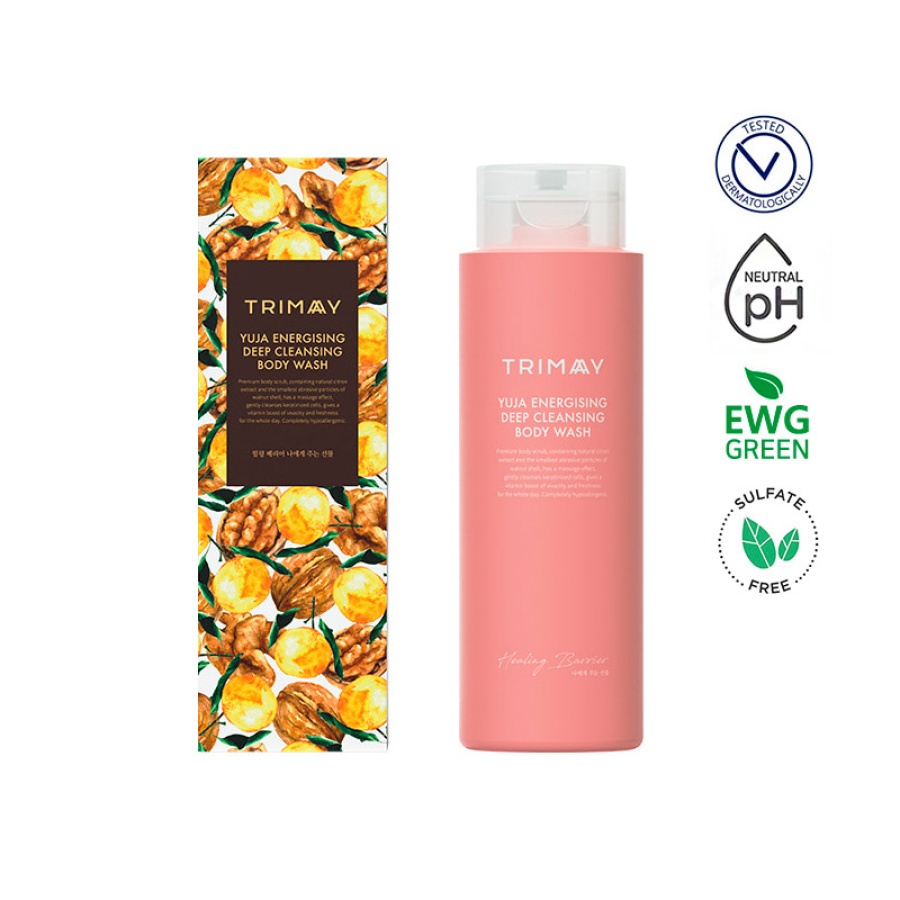 Trimay Healing Barrier Yuja Energising Deep Cleansing Body Wash 