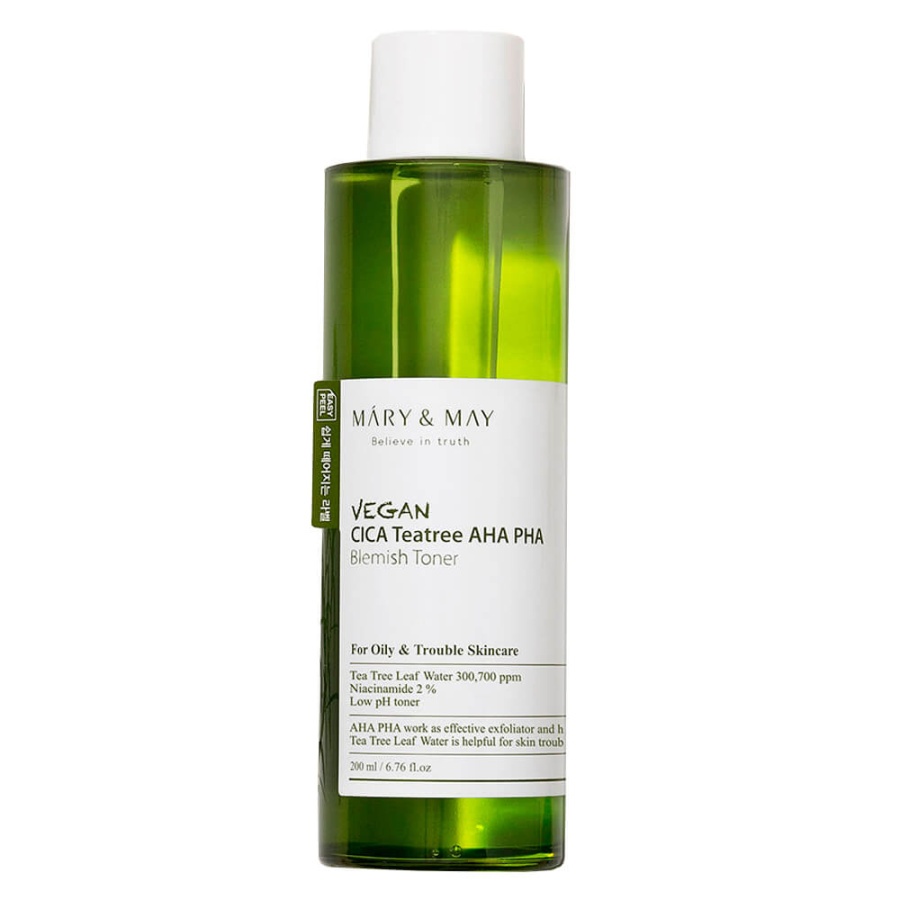 Mary&May Vegan CICA Tea Tree AHA PHA Toner