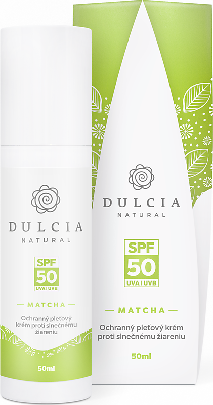 Dulcia Ochranný pleťový krém s Matcha SPF50
