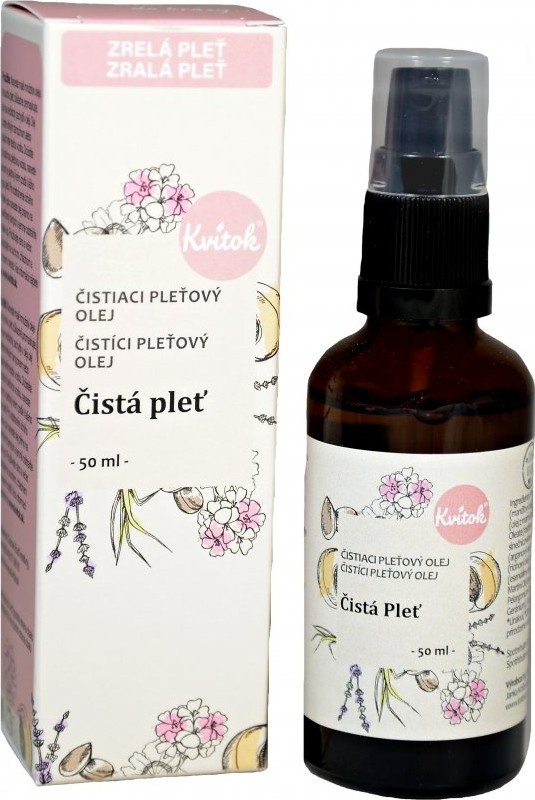 Kvitok Čistá pleť Čistiaci olej pre zrelú pleť