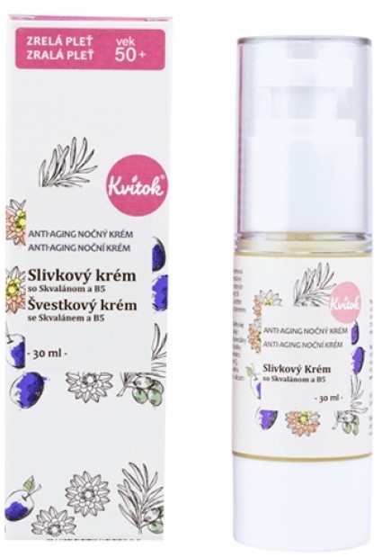 Kvitok Slivkový krém pre zrelú pleť