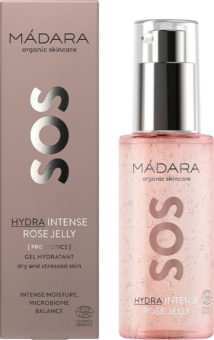 MÁDARA SOS Hydra Intense Rose Jelly Intenzívne hydratačný pleťový gél 
