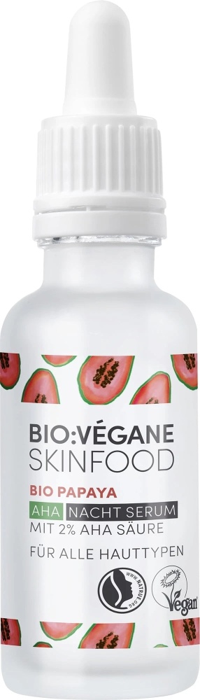 BIO VÉGANE Bio Papaya 2 % AHA Nočné pleťové sérum
