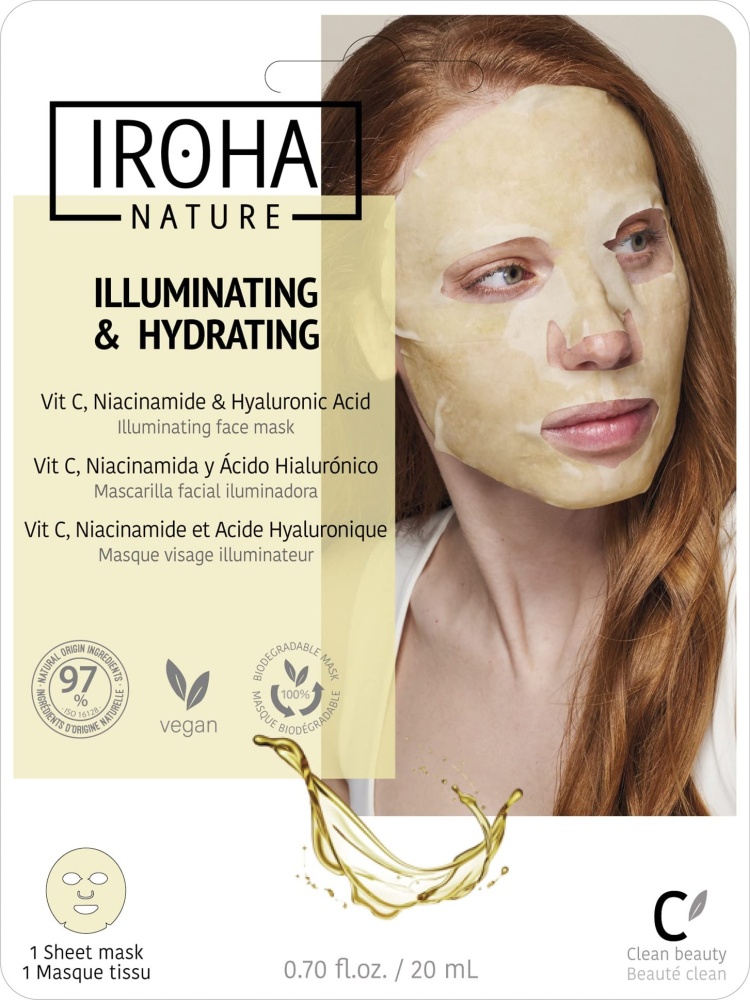 IROHA Illuminating & Hydrating Mask with Vitamin C